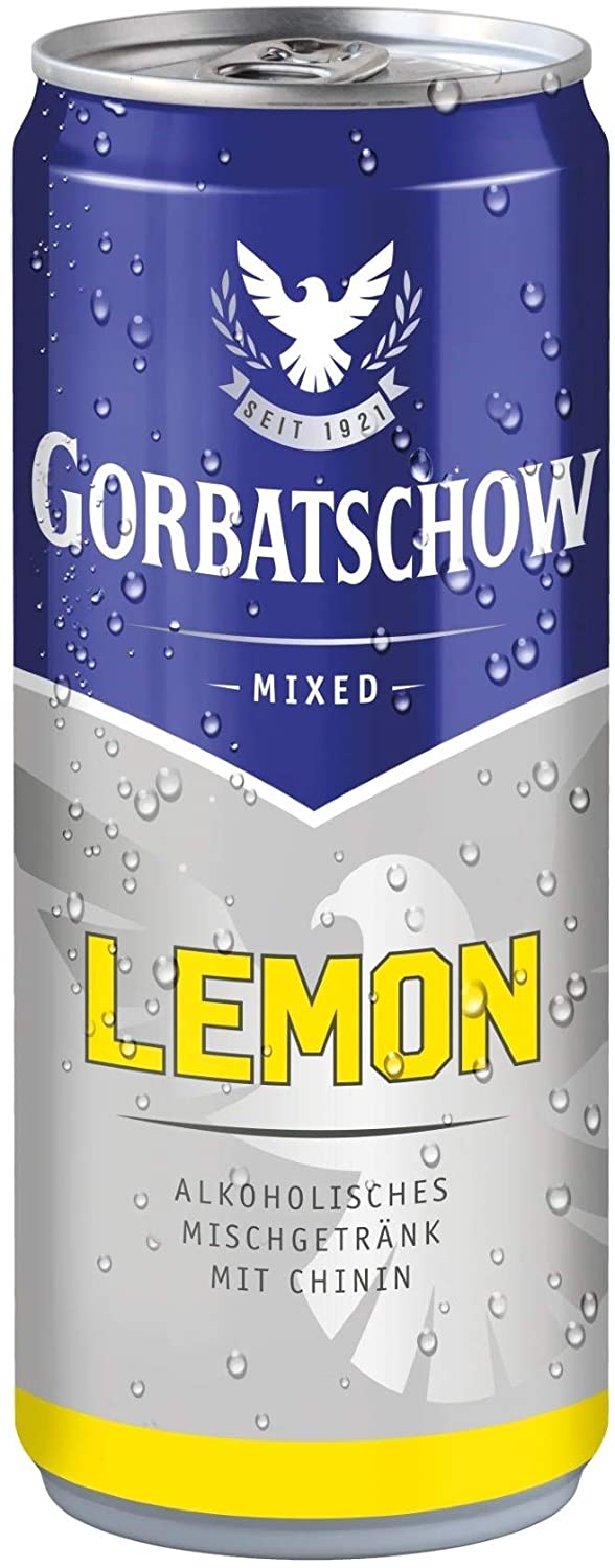 Wodka Gorbatschow Mixed Lemon 10% Vol. 12x0,33 l Dose