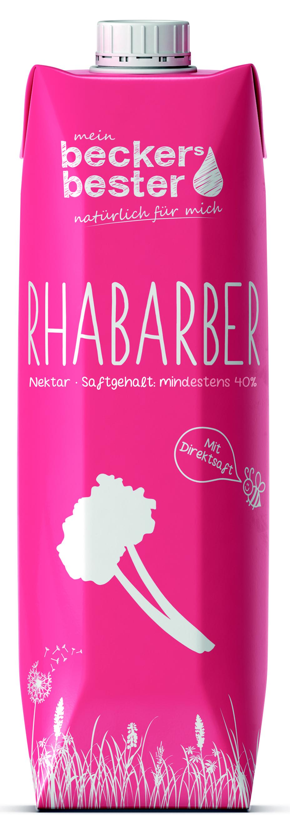 Beckers Bester Rhabarber im Tetra-Pak 6x1 l