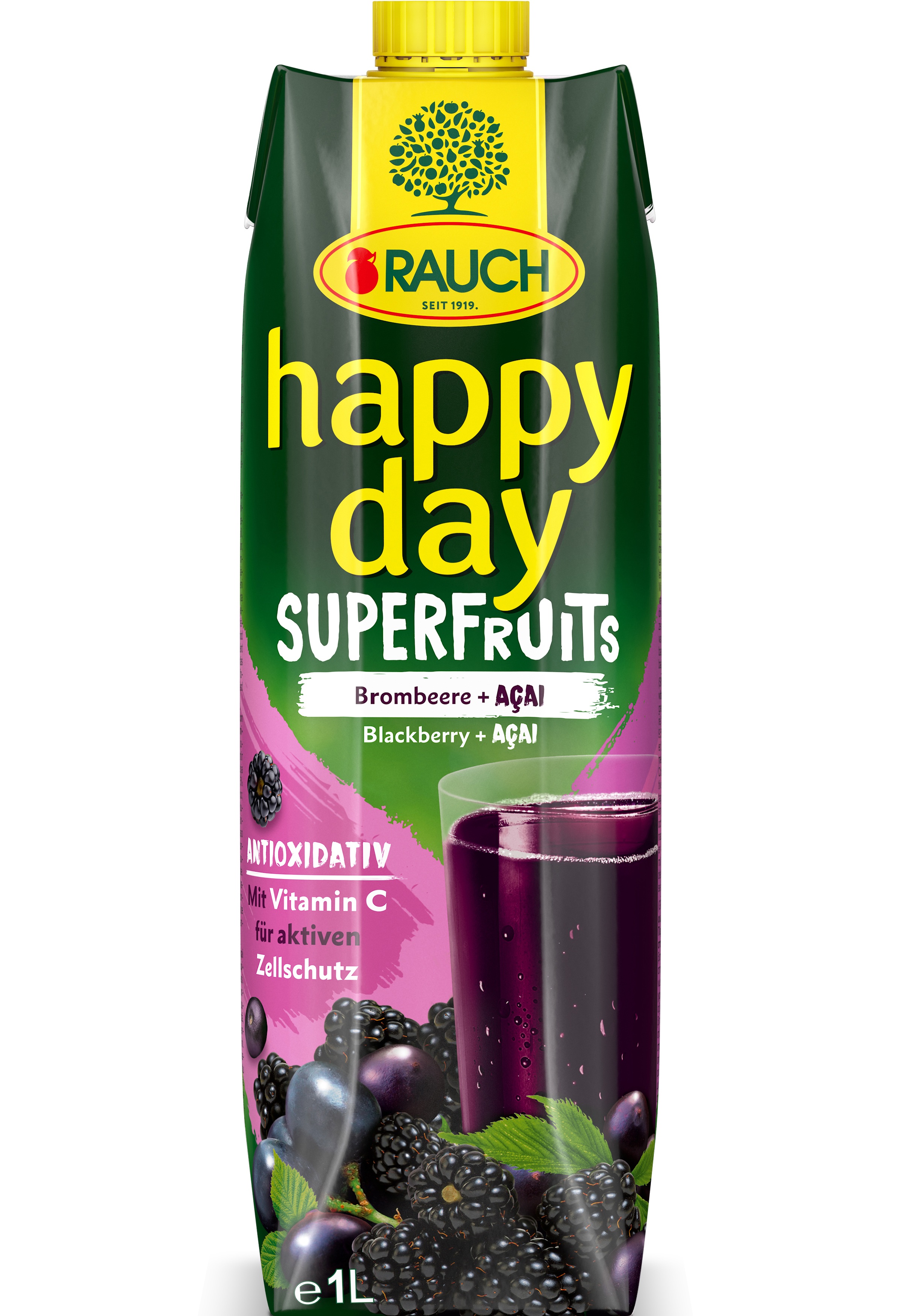 Rauch Happy Day Superfruits Brombeere-Acai 6x1 l