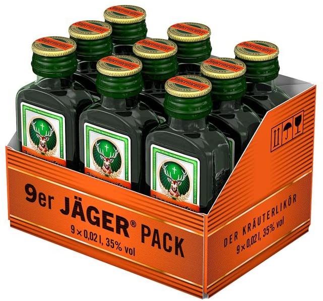 Jägermeister Kräuterlikör 9x0,02 l