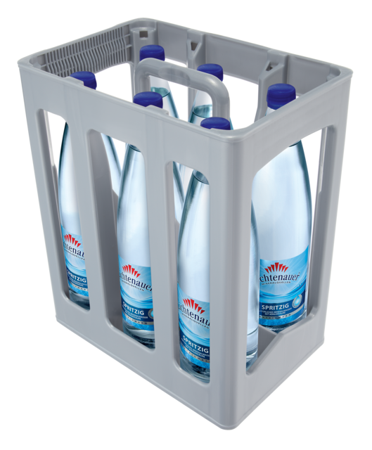 Lichtenauer Mineralwasser Spritzig 6x1 l Glas MW