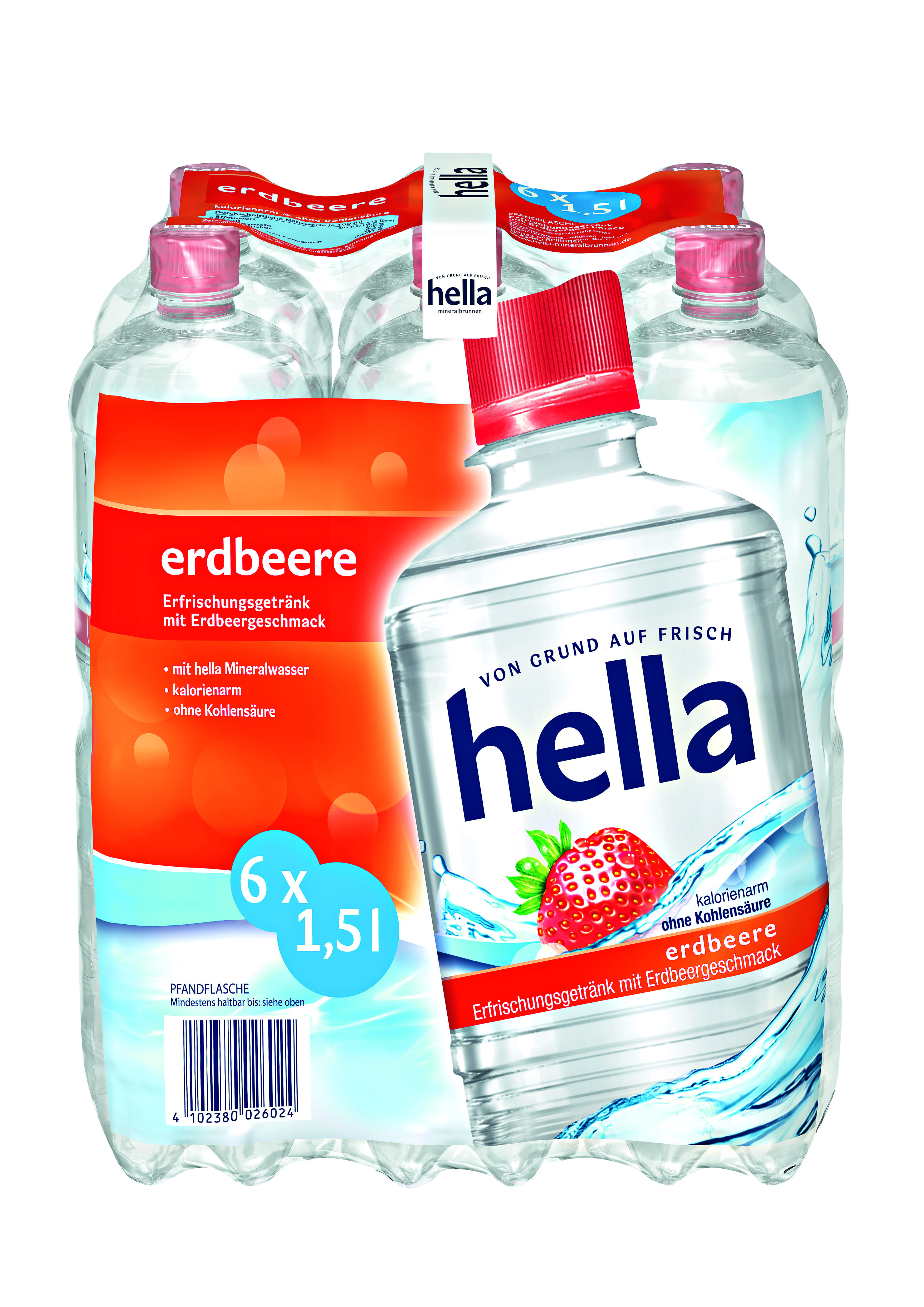 Hella Erdbeere 6x1,5 l PET