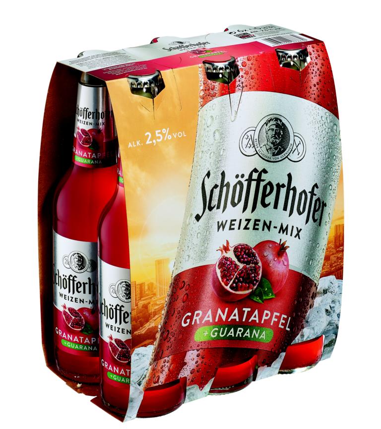 SCHÖFFERHOFER WEIZEN-MIX  Granatapfel+Guarana 24x0,33 l