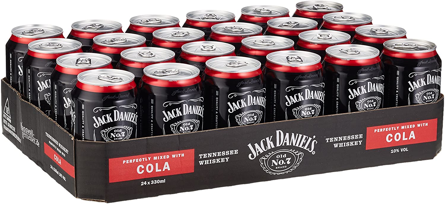 Jack Daniel's & Cola 10% Vol. 24x0,33 l Dose