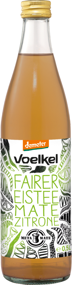Voelkel fairer Eistee Mate Zitrone, demeter 10x0,5 l