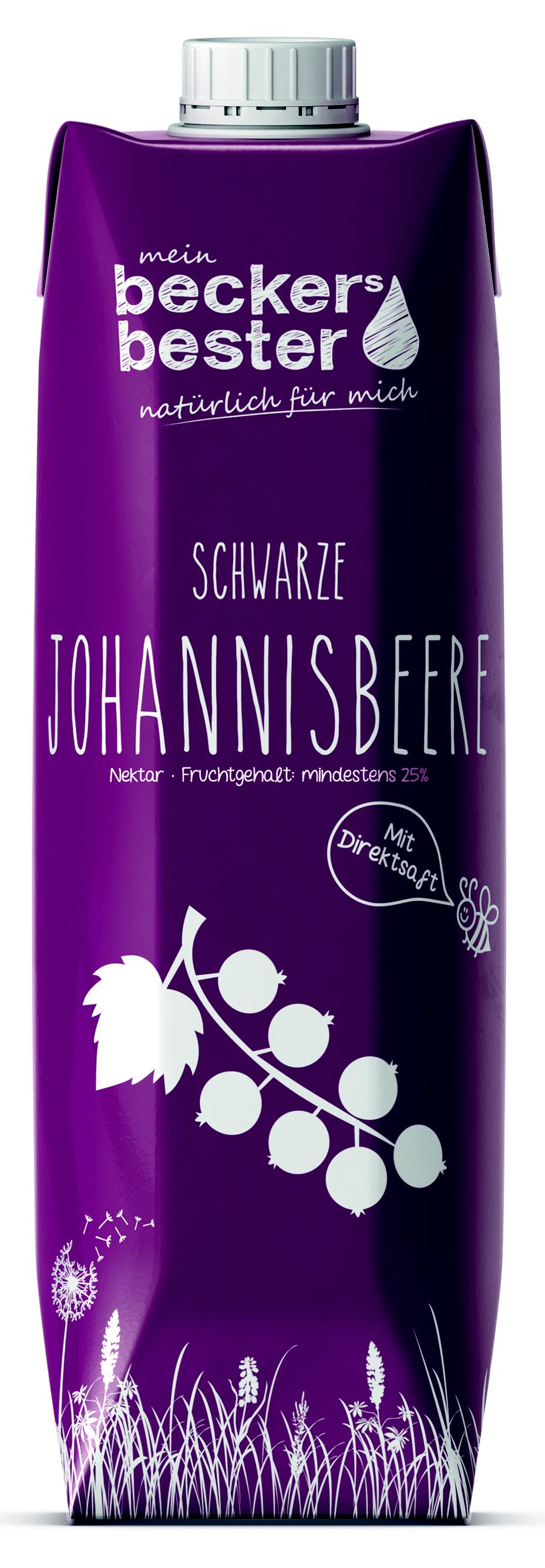 Beckers Bester Schwarze Johannisbeere im Tetra-Pak 6x 1 l