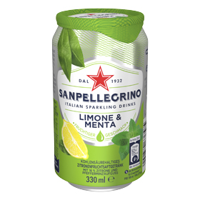 SANPELLEGRINO Zitrone & Minze 24x0,33 l Dose