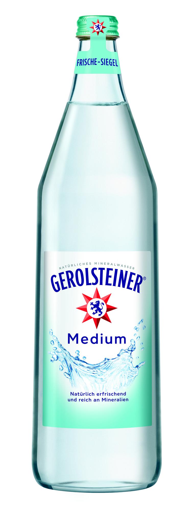 Gerolsteiner Medium 6x1 l Glas MW