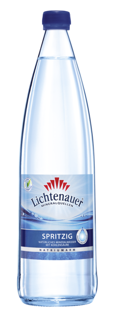 Lichtenauer Mineralwasser Spritzig 6x1 l Glas MW