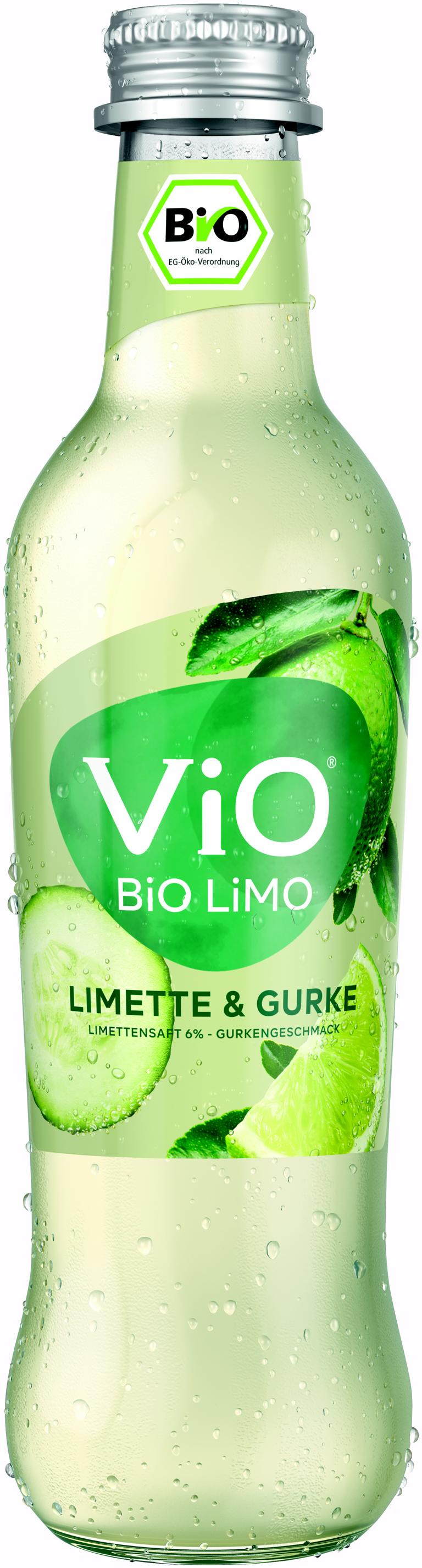 Vio Bio Limo Limette und Gurke 24x0,3 l
