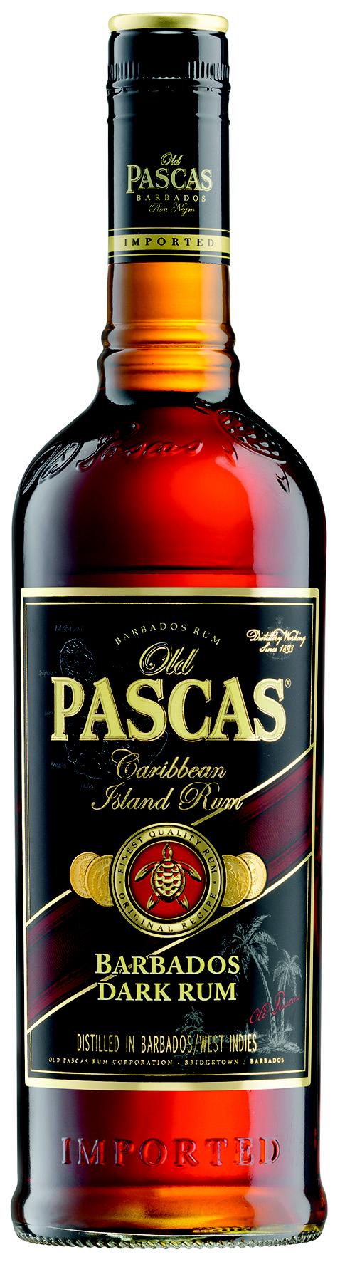 Old Pascas Barbados Dark Rum 37,5% vol. 1 l